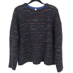 Margaret O'Leary Wool Sweater Womens 2X‎ Black Preppy Artsy Academia Boho Grunge